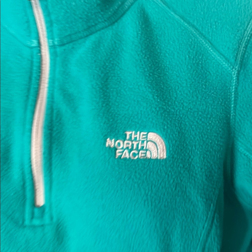 The North Face Teal Quarter-Zip Pullover Sz S Womens๐ - Picture 2 of 13